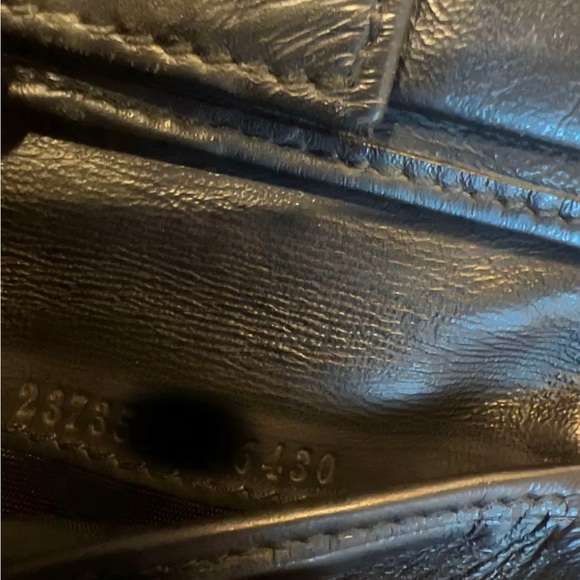 Authentic Gucci Black Leather Guccissima Web Bifold Wallet - Picture 7 of 11
